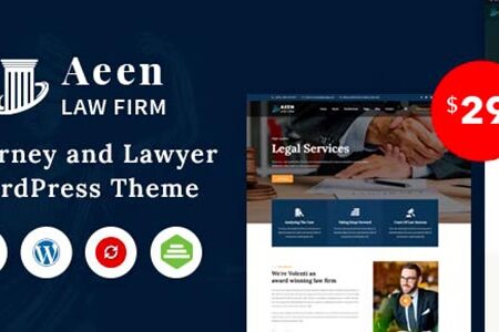 Aeen Theme GPL v1.8.7 – Attorney and Lawyer WordPress Theme