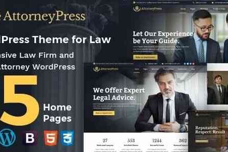 Attorney Press Theme GPL v3.0.4 – Lawyer WordPress Theme
