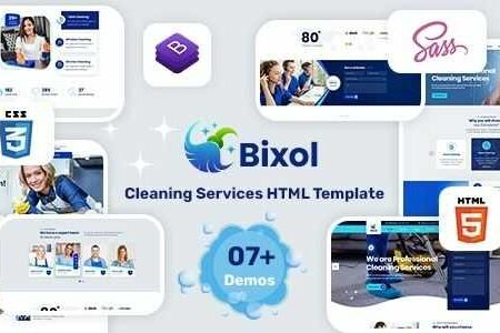 Bixol Theme GPL v1.7.1 – Cleaning Services WordPress Theme