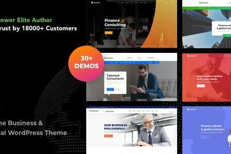 Businext Theme GPL v2.4.1 – Business and Financial Institution WordPress Websites