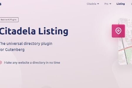Citadela Listing GPL v6.2.2 – The universal directory plugin for Gutenberg