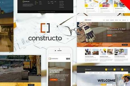 Constructo Theme GPL v4.3.9 Construction WordPress Theme