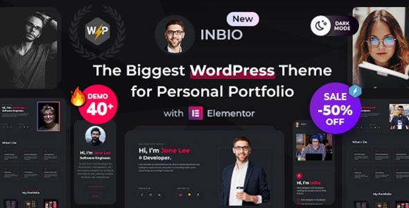 InBio Theme GPL v3.0.5 – Personal Portfolio Resume Theme