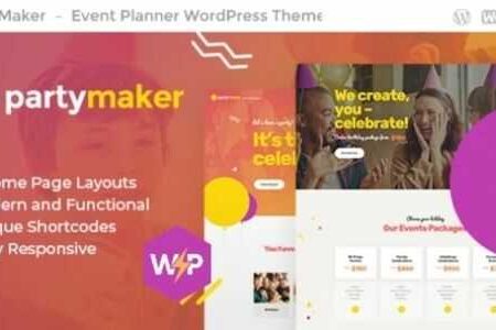 PartyMaker Theme GPL v1.1.14 – Event Planner & Wedding Agency WordPress Theme