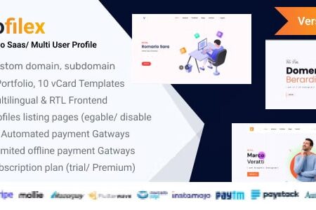 Profilex GPL v3.1 – Portfolio Builder SAAS / Multi-User Profile (Multitenancy)