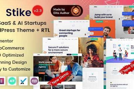 Stike Theme GPL v2.9 – IT Business Startup Company WordPress Websites