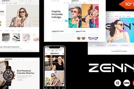 Zenny Theme GPL v1.7.5- Eyewear & Glasses Elementor WooCommerce WordPress Theme